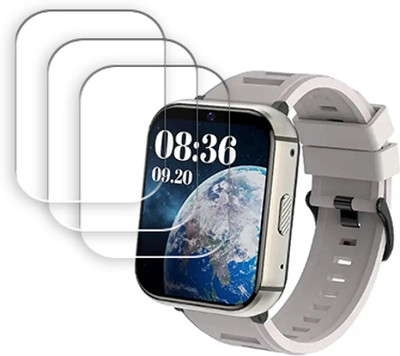 ARBAN Edge To Edge Tempered Glass for Q668 4G Smart Watch Sports WiFi GPS BT Smartwatch 2.08 Inch SMARTWATCH SCREEN GUARD(Pack of 3)