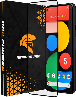 ArmourPro Edge To Edge Tempered Glass for Google Pixel 5, Google 5, Pixel 5, (Black Border OG Glass)(Pack of 1)