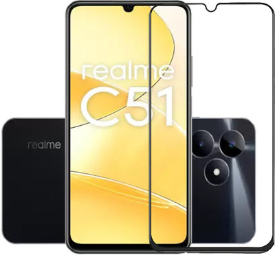 NSTAR Edge To Edge Tempered Glass for POCO C61, Realme C63, Realme Narzo N63, Realme Narzo N53, Realme C53, Realme Narzo N61(Pack of 1)