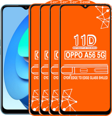 CYOR Edge To Edge Tempered Glass for OPPO A56 5G(Pack of 4)