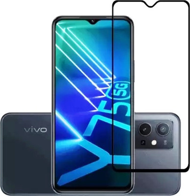 9H Edge To Edge Tempered Glass for VIVO Y75 5G --Ultimate Protection Kit Edge to Edge Screen Protector 9H Hardness Ultra HD Anti-Scratch-11D)(Pack of 1)