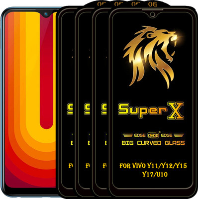 PFOAM Edge To Edge Tempered Glass for VIVO Y17(Pack of 4)