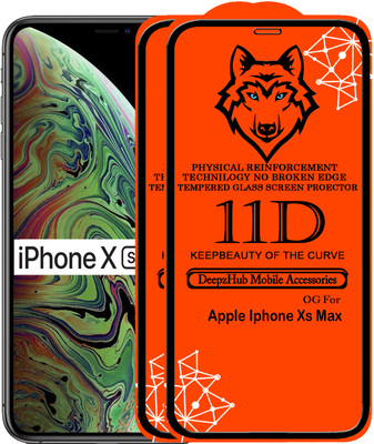 CRodible Edge To Edge Tempered Glass for Apple iPhone XS Max(Pack of 2)