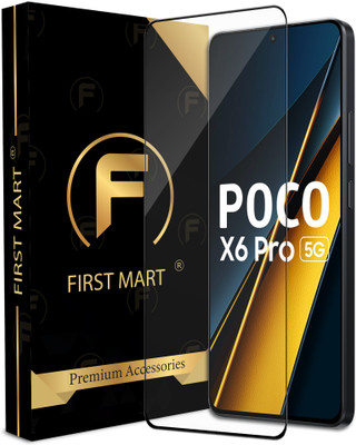 FIRST MART Edge To Edge Tempered Glass for Poco X6 Pro 5G, Poco X6 Pro, Redmi Note 13 5G(Pack of 1)