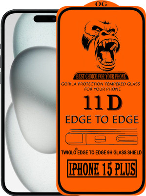 TWIGLO Edge To Edge Tempered Glass for IPHONE 15 PLUS(Pack of 1)