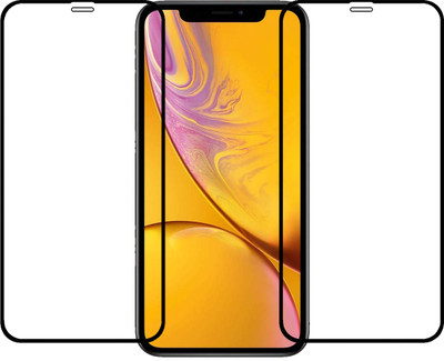 YOGKREETI Edge To Edge Tempered Glass for Apple iPhone XR(Pack of 2)