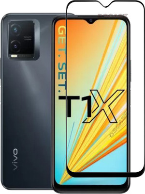 DSCASE Tempered Glass Guard for vivo T1X, Vivo T1X(Pack of 1)