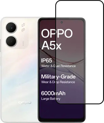 NEXZONE Edge To Edge Tempered Glass for OPPO A5x 5G(Pack of 1)