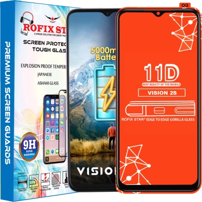 Rofix star Edge To Edge Tempered Glass for ITEL VISION 2S(Pack of 1)