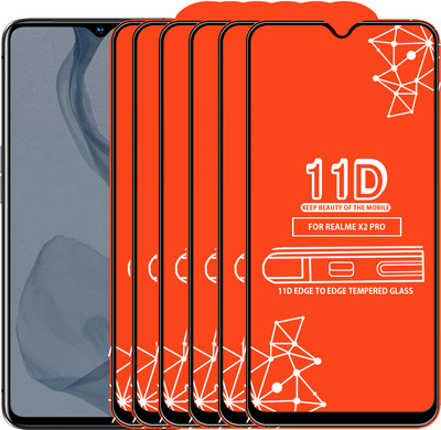Roxel Edge To Edge Tempered Glass for Realme X2 Pro(Pack of 6)