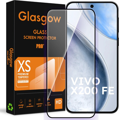 Glasgow Edge To Edge Tempered Glass for Vivo X200 FE(Pack of 1)