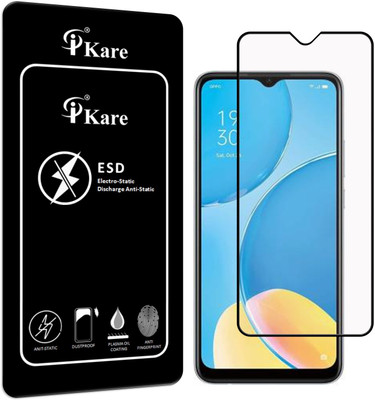 iKare Edge To Edge Tempered Glass for OPPO A15S(Pack of 1)