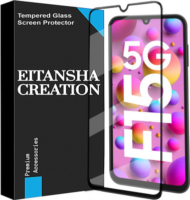 EITANSHA CREATION Edge To Edge Tempered Glass for Samsung Galaxy A15 5G, Samsung Galaxy F15 5G(Pack of 1)
