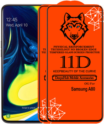 CRodible Edge To Edge Tempered Glass for Samsung Galaxy A80(Pack of 2)