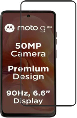 SNMART Edge To Edge Tempered Glass for Motorola G04s(Pack of 1)