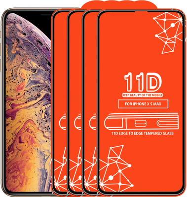 Qyist Edge To Edge Tempered Glass for Apple iPhone XS Max(Pack of 4)