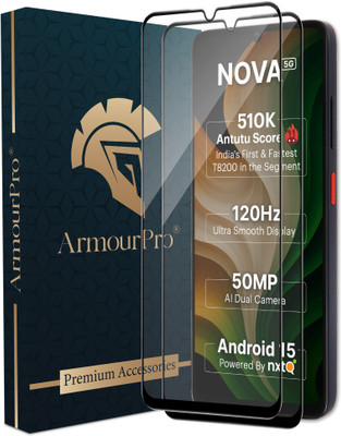 ArmourPro Edge To Edge Tempered Glass for Ai+ Nova(Pack of 2)