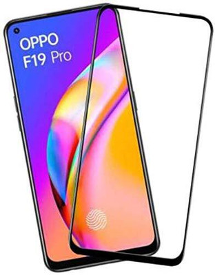 1DOLLAR Edge To Edge Tempered Glass for Oppo F19 Pro-Gorilla Glass with Curved Edges and 9H Hardness(Pack of 1)
