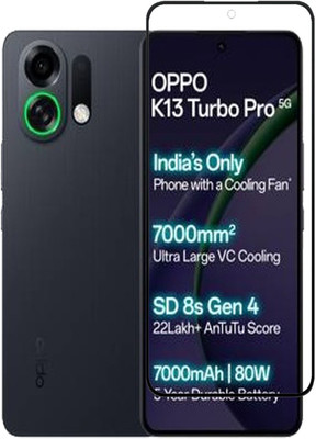 BRENZZ Edge To Edge Tempered Glass for OPPO K13 Turbo Pro 5G(Pack of 1)