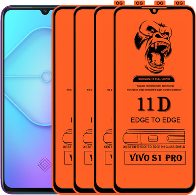 PFOAM Edge To Edge Tempered Glass for VIVO S1 PRO(Pack of 4)