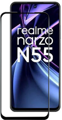 DMJHP Edge To Edge Tempered Glass for Realme Narzo N55(Pack of 1)