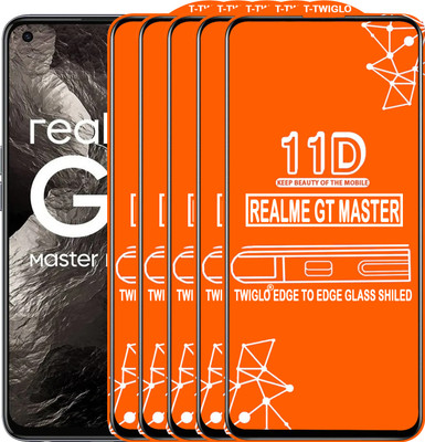 TWIGLO Edge To Edge Tempered Glass for REALME GT MASTER(Pack of 5)