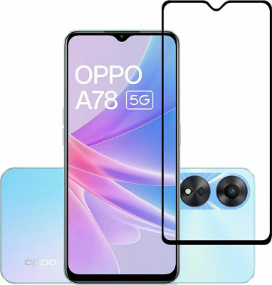 Bodoma Edge To Edge Tempered Glass for Oppo A78 4G(Pack of 1)