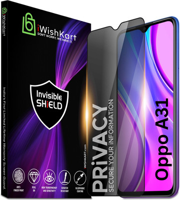 iWishKart Edge To Edge Tempered Glass for Oppo A31(Pack of 1)