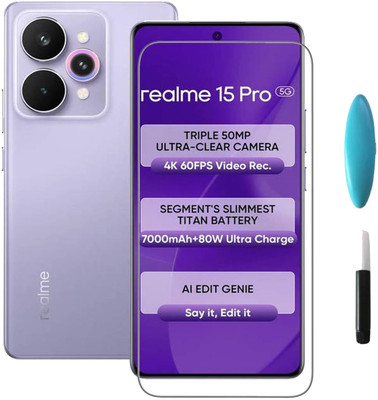 ROYALBASE Edge To Edge Tempered Glass for Realme 15 Pro 5G(Pack of 1)