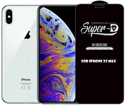 Bigil Edge To Edge Tempered Glass for Apple iPhone XS Max, D Plus Super D Glass crystal clear(Pack of 1)