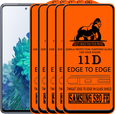 TWIGLO Edge To Edge Tempered Glass for SAMSUNG S20 FE(Pack of 5)