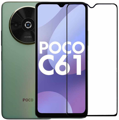 Expromium Edge To Edge Tempered Glass for Redmi Poco C61(Pack of 1)