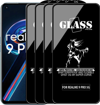 Qyist Edge To Edge Tempered Glass for REALME 9 PRO 5G(Pack of 4)