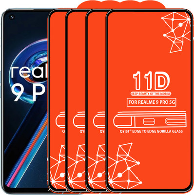 Qyist Edge To Edge Tempered Glass for Realme 9 Pro 5G(Pack of 4)