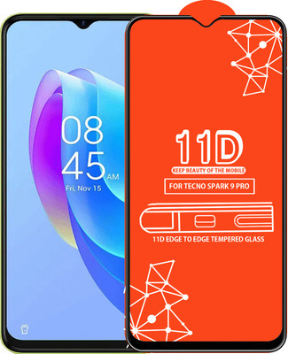 Qyist Edge To Edge Tempered Glass for Tecno Spark 9 Pro(Pack of 1)
