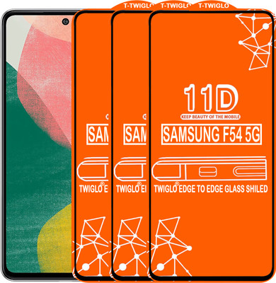 TWIGLO Edge To Edge Tempered Glass for SAMSUNG F54 5G(Pack of 3)