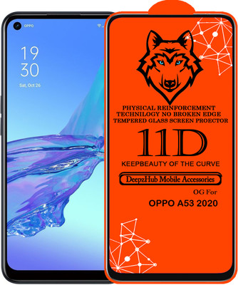 CRodible Edge To Edge Tempered Glass for OPPO A53 2020(Pack of 1)