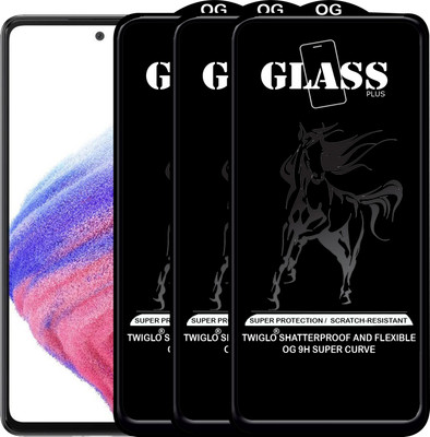 TWIGLO Edge To Edge Tempered Glass for SAMSUNG A53 5G(Pack of 3)