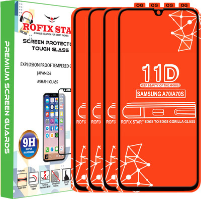 Rofix star Edge To Edge Tempered Glass for SAMSUNG GALAXY A70S(Pack of 4)