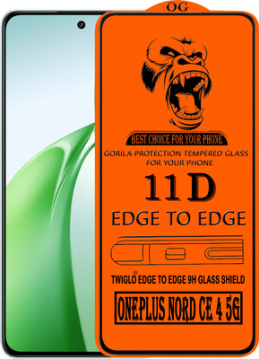 TWIGLO Edge To Edge Tempered Glass for ONEPLUS NORD CE 4 5G(Pack of 1)