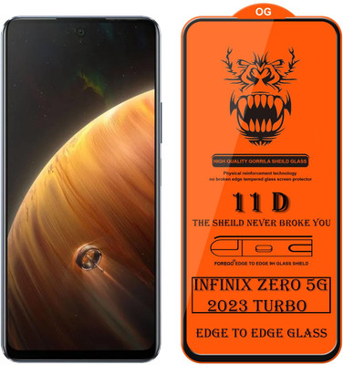 1DOLLAR Edge To Edge Tempered Glass for Infinix Zero 5G 2023 /Turbo 5G [Gorilla--Glass](Pack of 1)