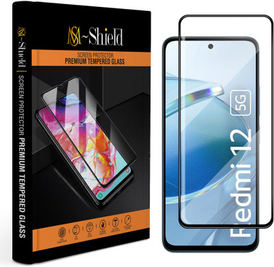 MS-Shield Edge To Edge Tempered Glass for Redmi 12 5G(Pack of 1)