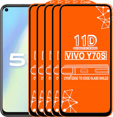 CYOR Edge To Edge Tempered Glass for VIVO Y70S(Pack of 5)