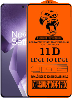 TWIGLO Edge To Edge Tempered Glass for ONEPLUS ACE 5 PRO(Pack of 1)