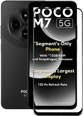 NSTAR Edge To Edge Tempered Glass for Poco M7 5G(Pack of 1)