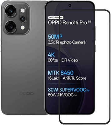 BRENZZ Edge To Edge Tempered Glass for OPPO Reno14 Pro 5G(Pack of 1)