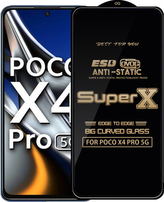 Qyist Edge To Edge Tempered Glass for POCO X4 PRO 5G(Pack of 1)