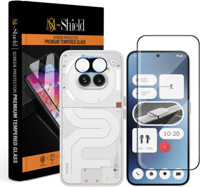 MS-Shield Edge To Edge Tempered Glass for Nothing Phone (2a), With Camera Lens Protector(Pack of 1)
