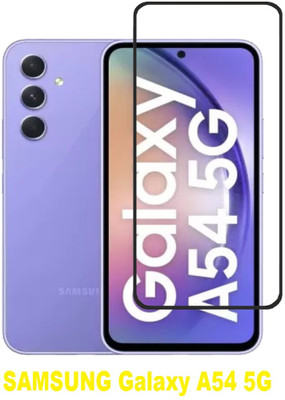DSCASE Edge To Edge Tempered Glass for SAMSUNG Galaxy A54 5G, SAMSUNG Galaxy A54(Pack of 1)