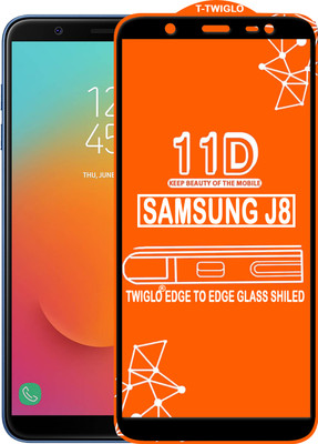 TWIGLO Edge To Edge Tempered Glass for Samsung Galaxy J8(Pack of 1)